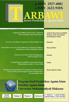					View Vol. 3 No. 02 (2018): TARBAWI: JURNAL  PENDIDIKAN AGAMA ISLAM
				